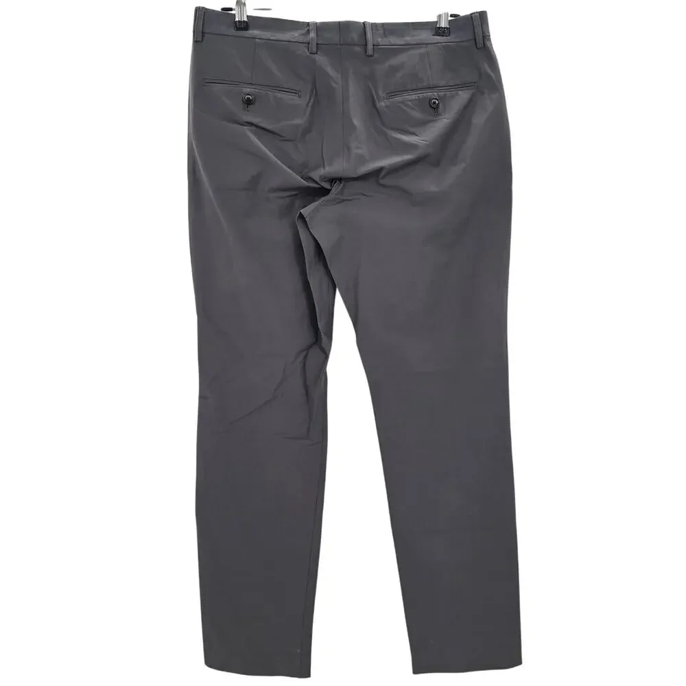 J. Crew Men size 32/32 770 Bowery Straight Tech Dress Chino Pants Gray AW006 NEW